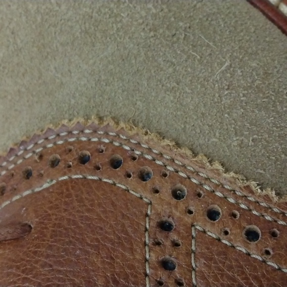 Martin Dingman Tan/Brown Suede Saddle Shoes 10 M - Picture 13 of 14